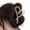 Apricot, variant on Strong Grip Hair Claw Hair Claw Clip for Women Non-slip Durable Matte Transparent Heart Shape Hair Accessory Retro Style Amber Brown for Medium