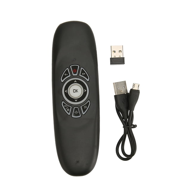 Air Remote Control 2,4G inalámbrico colorido retroiluminado Plug and Play ratón de Control remoto QWERTY completo con receptor USB2.0