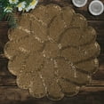 thumbnail image 2 of Gold Beaded Placemats Set of 8 for Dining Coffee Table Scratch Heat Stain Resistant Charger Kitchen Decor Durable Tablemats - Fall Autumn Thanksgiving Holiday - 14 Inches, 2 of 7