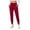 Red, variant on Risckoth Women's Jogger Leggings High Waist Front Pockets Cuffed Ankle Slim Fit Yoga Pants S-2XL