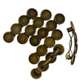 thumbnail image 2 of 6 Horquillas De Bronce Antiguo, Cabujón Para El Pelo, Pinza Para El Pelo, Base De Ajuste En Blanco, Joyería Sunnimix Vintage horquillas, 2 of 7
