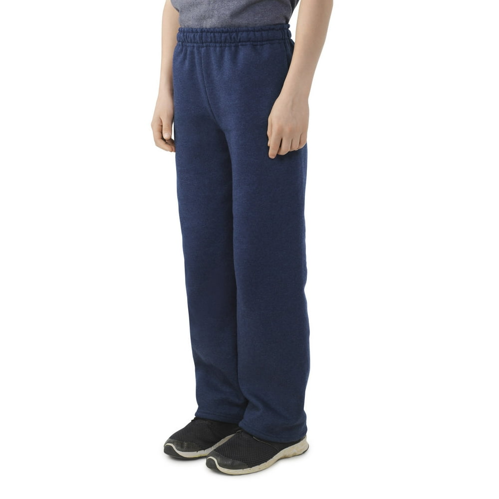 fruit of the loom men's and big men's fleece open bottom sweatpant with pockets