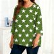 thumbnail image 2 of TaTaai Plus Size Gradient Print T-Shirt, Women's Long Sleeve Round Neck Top, Casual Loose Fit Blouse, Soft Home Wear, All Seasons Daily Attire Gift, 2 of 6
