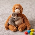 thumbnail image 3 of Punch Monkey Plush, Plushies Orangutan Soft Toy, Cute Monkey Doll Pillow, Soft Cuddly Monkey Toy, Chimpanzee Toy Interactive Hand, 3 of 8