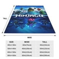 thumbnail image 3 of Ninjago Fleece Throw Blankets, Super Soft Flannel Cozy Blankets for Adults, Washable Lightweight Blanket for Couch Sofa Bed Office, Warm Plush Blankets, 3 of 8