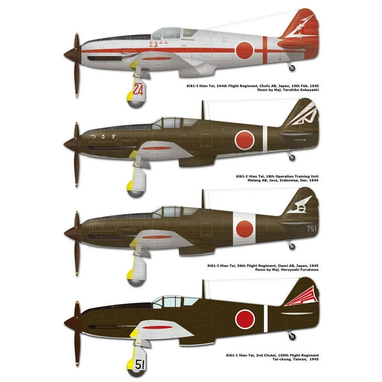 Wolfpack 1/32 decal Ki-61 Hien Part 2 for Hasegawa WD32002 Wolfpack 1/32 decal Ki-61 Hien Part 2 for Hasegawa WD32002