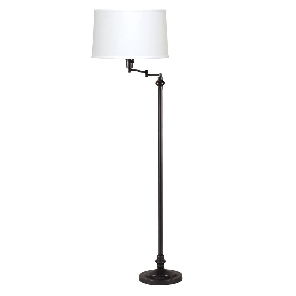 Cal Lighting BO-314-DB Transitional Swing Arm Floor Lamp, 150-watt, 12.4" x 6" x 25.6", Dark Bronze