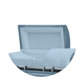 thumbnail image 5 of Titan Casket, Era Series Stainless Steel Funeral Casket in Light Blue, 5 of 5