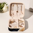 thumbnail image 6 of Swan Travel Portable Square Jewelry Stand, Earring Organizer, Ring Storage, Necklace Holder, Bracelet Stand - Suitable for Girls and Women, Travel Organizer Jewelry Boxes, 6 of 6