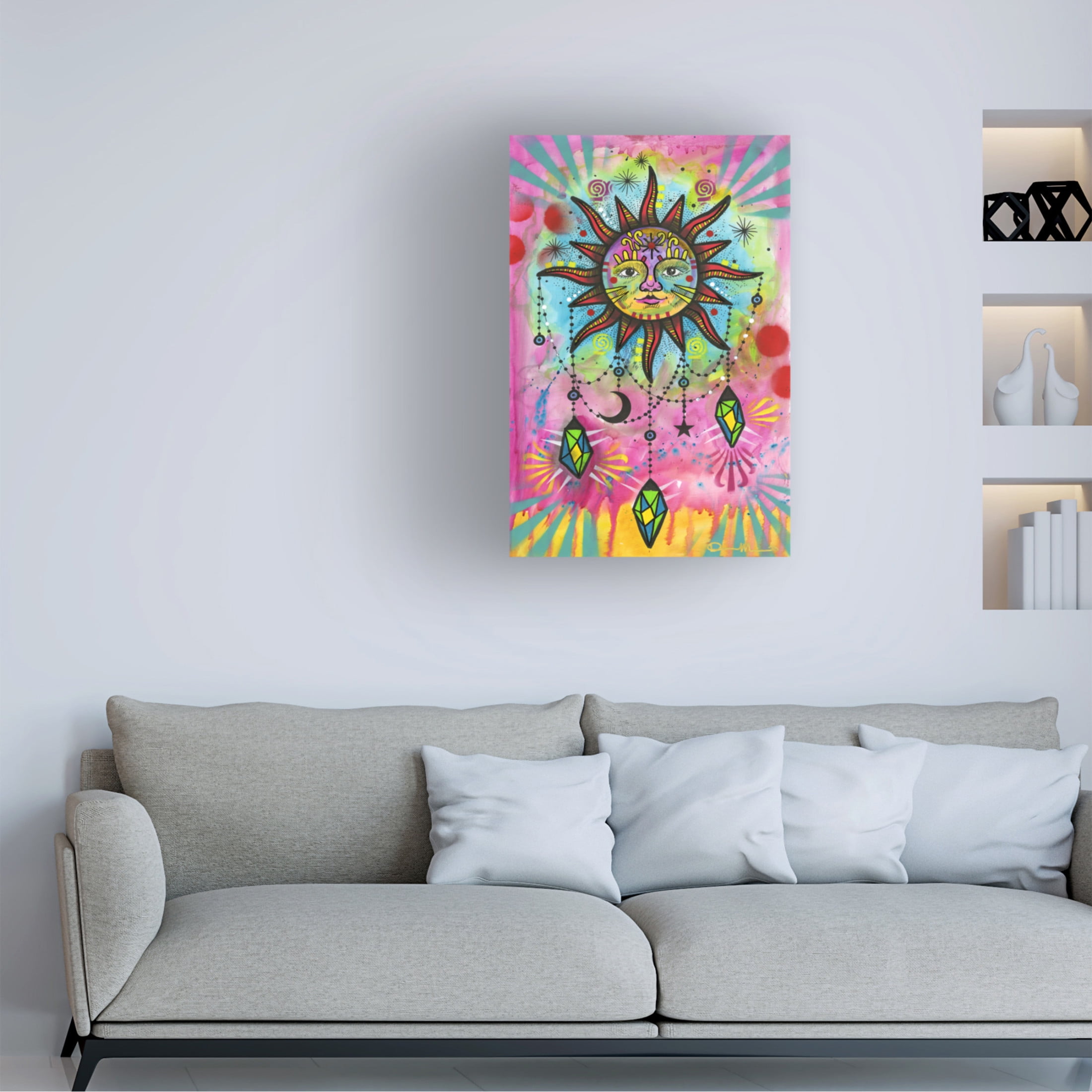 Canvas Wall Art - Dean Russo 'Cosmic Balance 4' Wall Art for Living Room, Bedroom, or Office Décor by Trademark Fine Art - 12 x 19 Inches