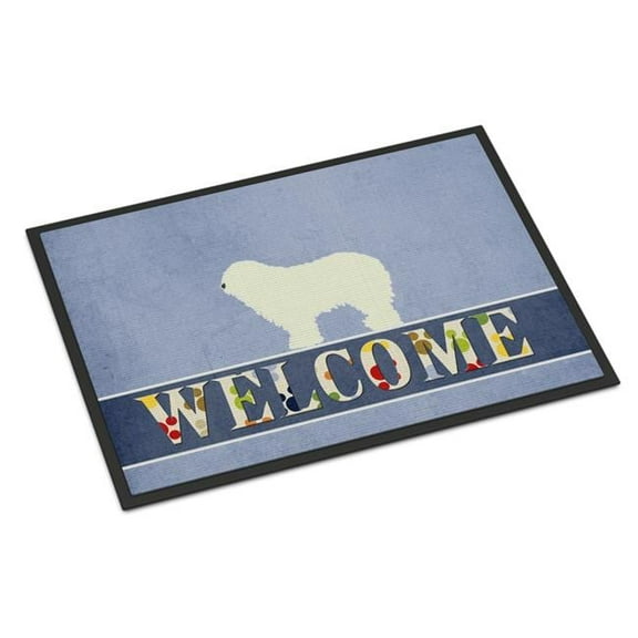 24 x 36 in. Komondor Welcome Indoor or Outdoor Mat