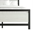 thumbnail image 5 of Castle Place Metal Platform Bed, Twin Size, Simple Design, Light Grey, 5 of 8
