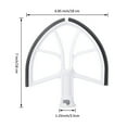 thumbnail image 2 of Silicone Edge Beater Paddle Bowl-Lift Stand Mixer Home Kitchen Mixing Attachment Replacement for 6-Quart, 2 of 8