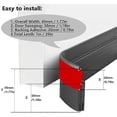 thumbnail image 3 of Door Draft Stopper & Door Seal (3mx45mmx1mm, Gray), 3 of 5