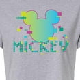 thumbnail image 3 of Disney - 8Bit Mickey  - Juniors Cropped Cotton Blend T-Shirt, 3 of 5
