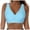 Light Blue, variant on Kogui Bikini Tops for Women Push Up Swimsuit Top Lace Up Padded Bathing Suit Tops Twist Bikini Top Only (Yellow,XXL)