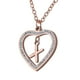 thumbnail image 2 of Collar de Mujer Corazón con Inciales LuckyLy, Modelo Adina rosa UNITALLA, 2 of 7