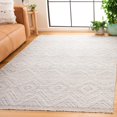 thumbnail image 2 of SAFAVIEH Kilim Shannon Diamond Area Rug, Light Gray/Ivory, 8' x 10', 2 of 8