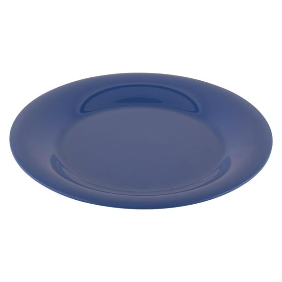 G.E.T. 10.5" Heavy-Duty Wide Rim Melamine Plastic Dinner Plate (Set of 12)