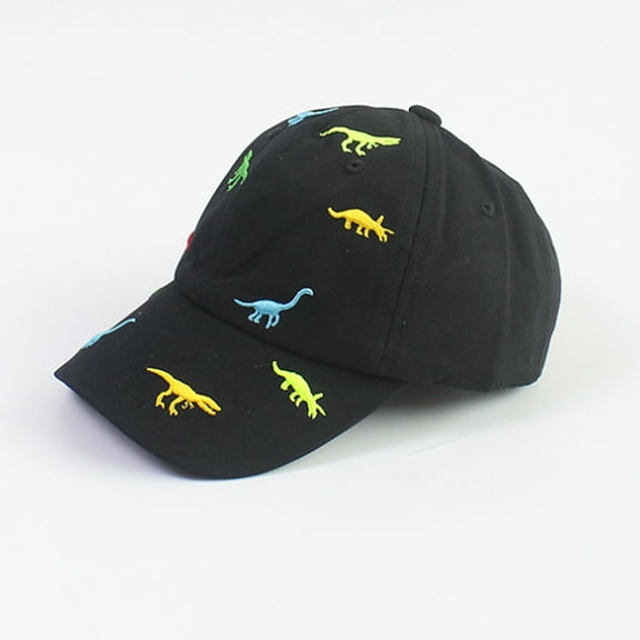 TELOLY Toddler Baseball Hat,Toddler Sun Baseball Cap with Dinosaur Embroidery,Adjustable Size Hats for Girls and Boys