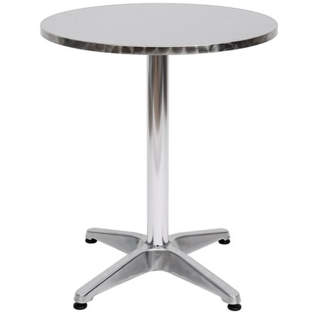 Bar Table Aluminum Home Pub Indoor Outdoor Patio Use Adjustment Height