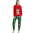 thumbnail image 3 of GYRATEDREAM Christmas Family Pajamas Sets, Christmas Family Matching Pajamas Sleepwear, Xmas Holiday Print Family Pjs Jammies Nightwear Loungewear for 3M-4XL, 3 of 8