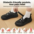 thumbnail image 2 of FitVille Comfortable Walking Shoes for Women with Adjustable Strap for Swollen Feet, Extra Wide Diabetic Shoes, 2 of 7