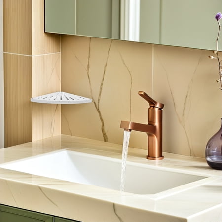 ETHZZLE Silver Shower Shelf Corner No Drill Floating Organizer for Bathroom Storage