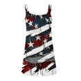 thumbnail image 5 of Edvintorg 4Th Of July Short Rompers for Women Summer Casual Tie Knot Overall Shorts Loose Fit Bib Pants Shortalls Plus Size Sleeveless Suspender Short Jumpsuit with Pocket Women's Clothing, 5 of 5