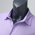 thumbnail image 4 of POINTERTECK Mens Long Sleeve Linen Shirt Summer Loose Fit Lightweight Button Down Shirt, 4 of 5