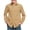 #A01-Khaki, variant on Boys Long Sleeve Collared School Uniform Shirt Button Front Woven Top with Chest Pocket Regular Fit for Kids