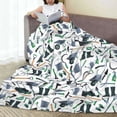 thumbnail image 6 of Pofeuu Modern Industry Print Ultra-Soft Micro Fleece Blanket,for Bed Or Sofa,All Season Throw Blankets Flannel Blanket-80"x60", 6 of 7