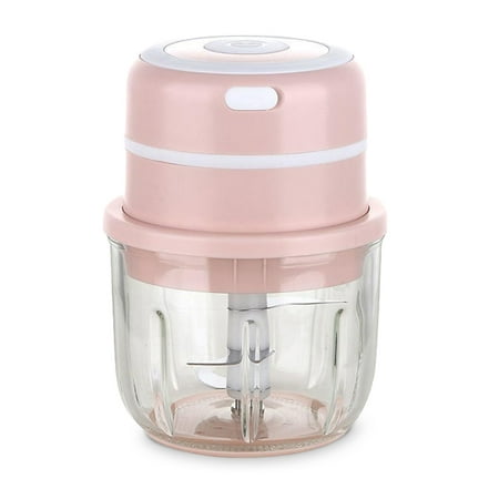 

Toma Mini 300ML Electric Garlic Chopper USB Charging Crusher Pepper Onion Meat Grinder Cordless Food Processor Household Supplies Pink