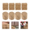 thumbnail image 3 of Hemoton 8pcs Mini Hay Bales Small Decorative Hay Miniature Haystack Doll House Decors, 3 of 8