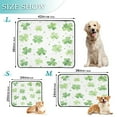 thumbnail image 2 of Washable Pet Pee Pads with Super Absorbent Reusable Training Pads for Dogs & Cats Green Shamrock Leaves, 2 of 6
