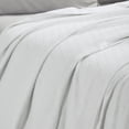 thumbnail image 4 of Superior Milan Cotton Textured Striped Woven Blanket, California King, White, 4 of 12