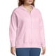 Just My Size Women's Plus Size Fleece Zip Hood Jacket - image 2 of 6