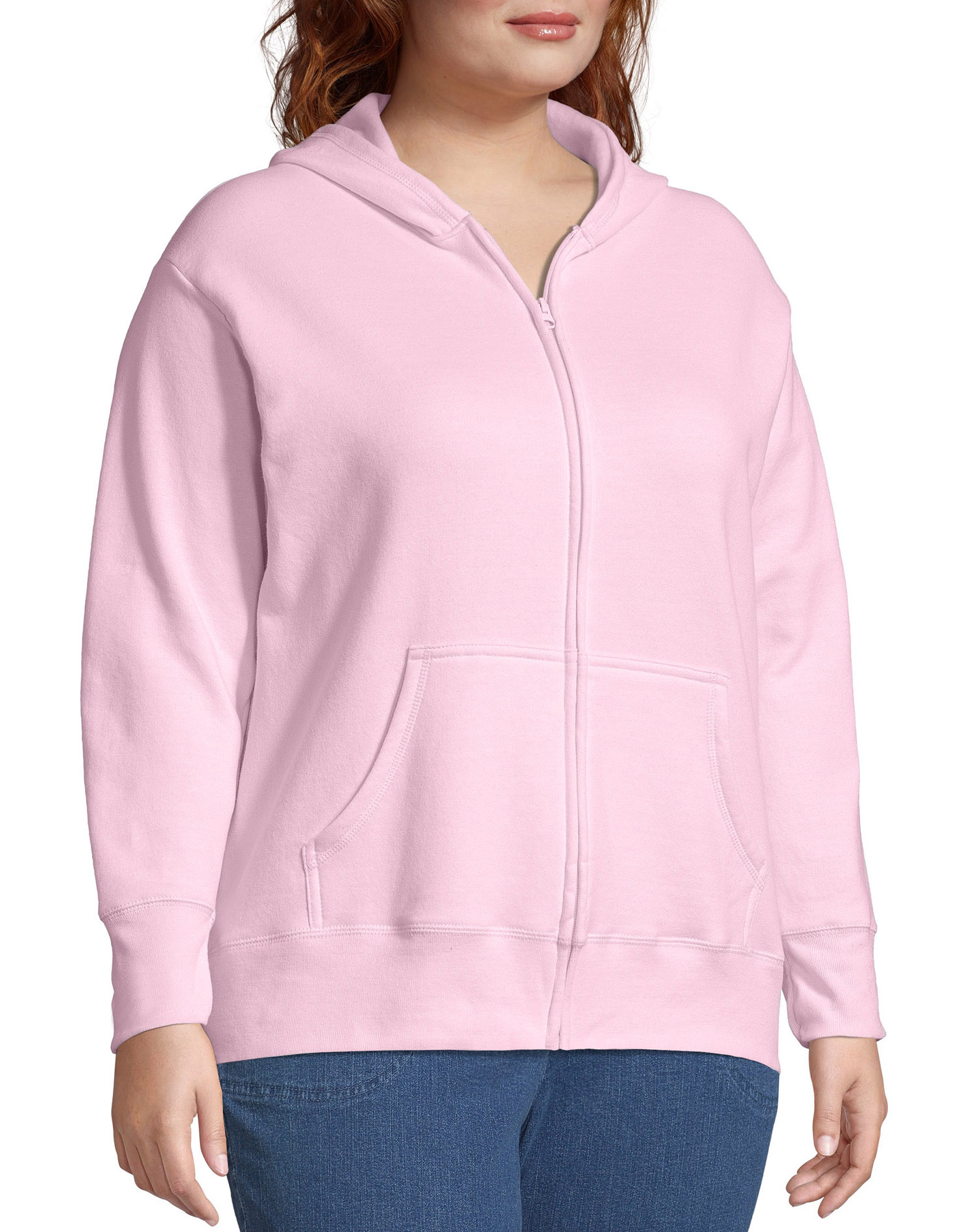 Just My Size Women's Plus Size Fleece Zip Hood Jacket - image 2 of 6