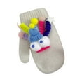 thumbnail image 2 of Cadancy Christmas Mittens for Women Funny Knitted Cold Weather Warm One Finger Stretch Cuffs Gloves Xmas Party Cute Comfy Fleece Winter Gloves Gifts, 2 of 4