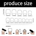 thumbnail image 7 of KUFptva 24 Pcs Short Square Stick on Nails Bows Full Covers False Nails French Tip Press On Nails Manicures Supplies for Woman, 7 of 7