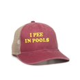 thumbnail image 1 of Womens I Pee In Pools Ponytail Mesh Back Cap, 1 of 1