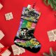 thumbnail image 4 of JoJo's Bizarre Adventure Tema: Calcetines de Navidad, fino lino blanco para colgar en escaleras y chimenea, decoración navideña para el hogar, regalo de Navidad. 45cm × 32cm, 4 of 5