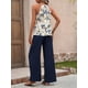 thumbnail image 4 of Conjuntos de Verano de 2 Piezas para Mujer: Top Corto Sin Mangas, Pantalones Anchos y Sueltos, Conjuntos A Juego para Vacaciones. Marina L, 4 of 9