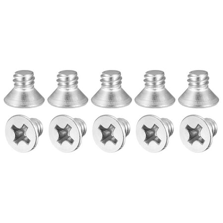 

1/4-20x5/16 Flat Head Machine Phillips Screws 304 Stainless Steel Polishing 25 Pack