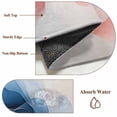 thumbnail image 6 of Round Rugs 3.3Ft, Blue Pink Abstract Art Round Area Rug Washable Indoor Throw Carpet, Modern Art Wave Soft Non Slip Circle Rug for Laundry Room Patio Home Decor Aesthetic, 6 of 8