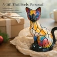 thumbnail image 7 of Cat Lamp Stained Glass, Vintage Resin Animal Lamps Tabletop Night Light, for Living Room Bedroom Home Office Decor, for Cats Lovers, 7 of 7