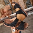 thumbnail image 2 of Women's Sandals Open Toe Wedge Slide Sandals,Comfort Glitter Orthopedic Slip On Slippers, Casual Summer Beach Arch Support Sandals for Women, 2 of 10