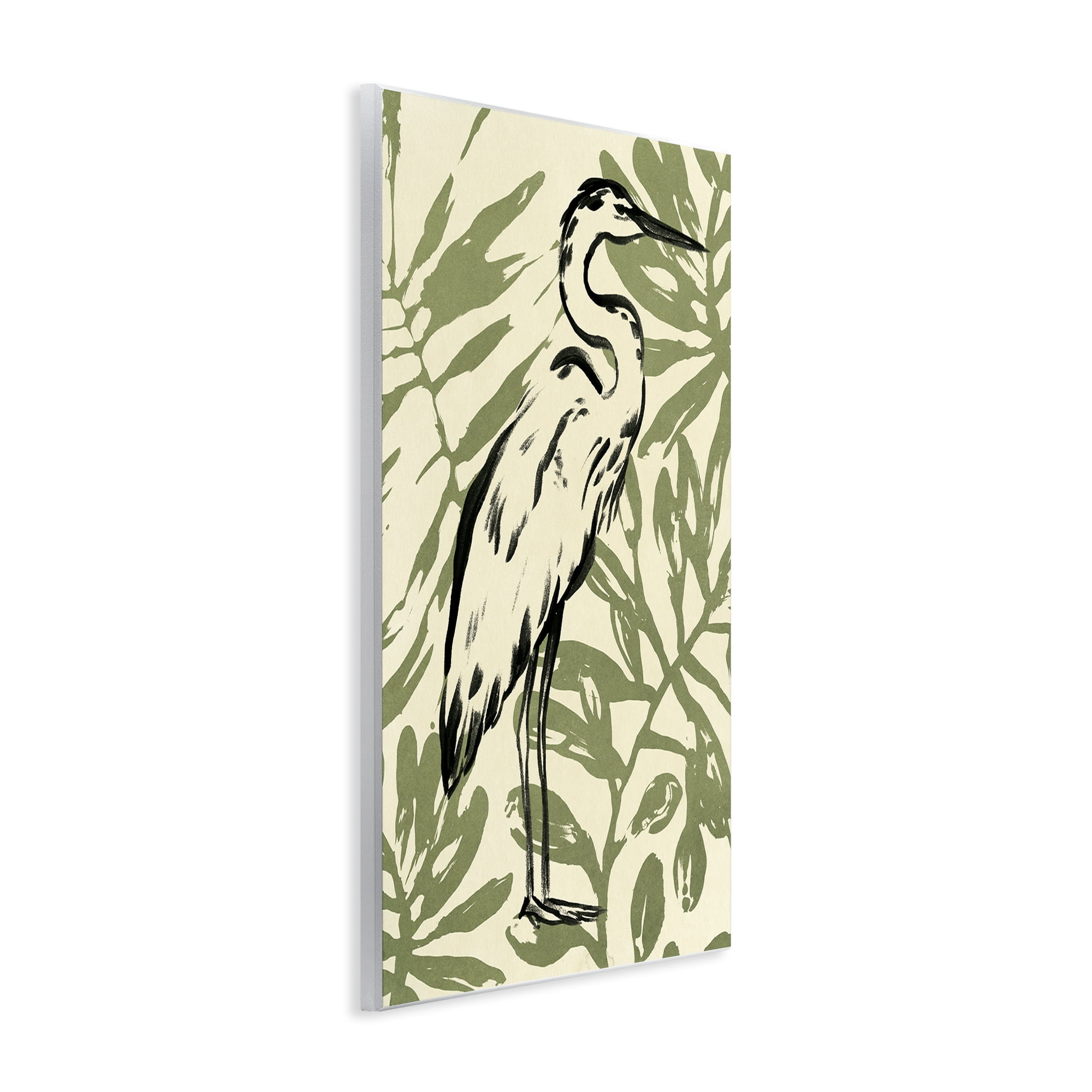 Stupell Industries Tropical Leaves & Bird Animals & Insects Painting Unframed Art Print Wall Art, 10 x 15
