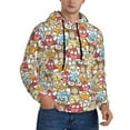 thumbnail image 2 of Lsque Cartoon Owls 1 Pattern Casual Men's Hoodie,Hooded Sweatshirt with Kangaroo Pocket,Pullover Hoodie-Small, 2 of 7