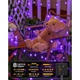 thumbnail image 4 of Guirnalda de luces solares Brightown, 60 LED, 11 m, color morado, resistente al agua, 4 of 7